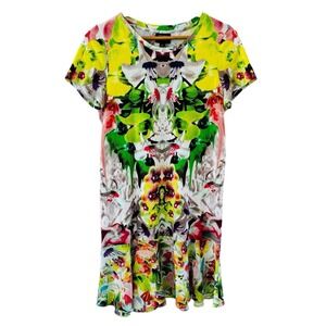 Prabal Gurung x Target First Date Print Drop Waist Dress Womens S Abstract Artsy